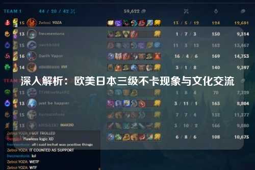 深入解析：欧美日本三级不卡现象与文化交流